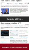 Tusk ogłasza koniec kryzysu...