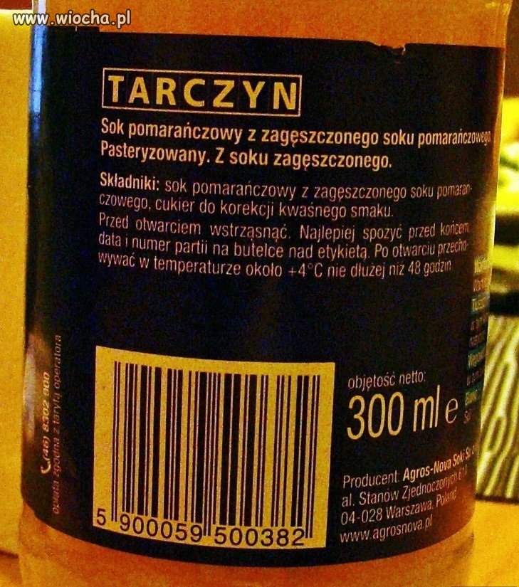 Czyli sok z soku o smaku soku