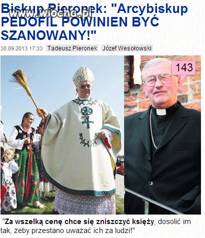 Pedofila księdza po rękach całujcie!