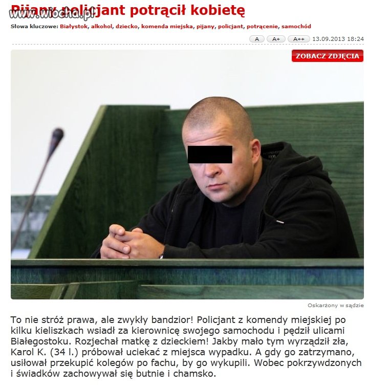 Policja daje przykład