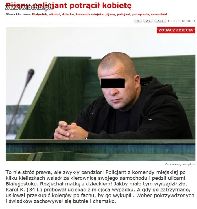 Policja daje przykład