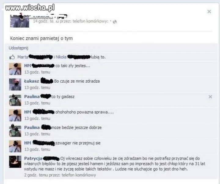 Zrywanie przez facebooka 