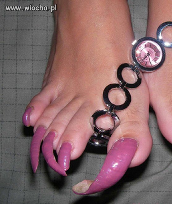 Ależ wyrafinowany pedicure