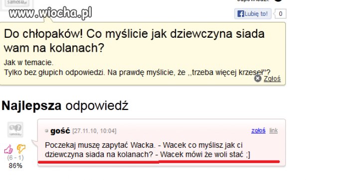 Co myślicie jak dziewczyna siada wam na kolanach..