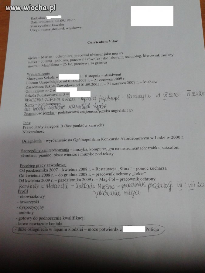  CV XXI WIEKU