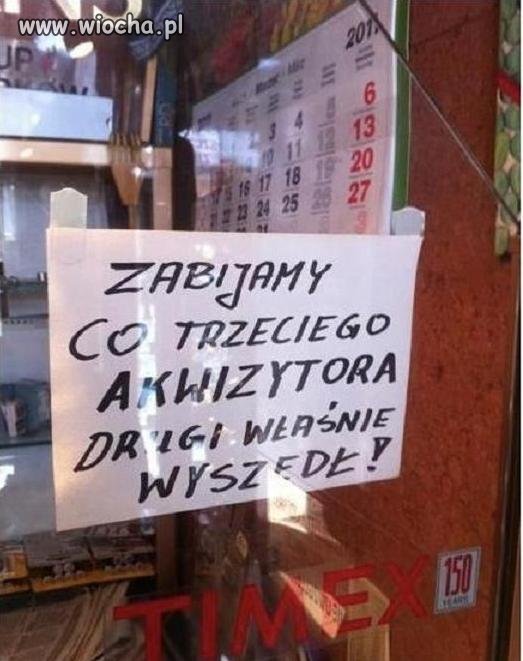 Zabijamy co 3 akwizytora