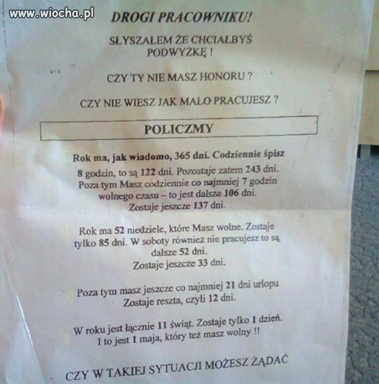 Wydaje ci się, że za dużo pracujesz?