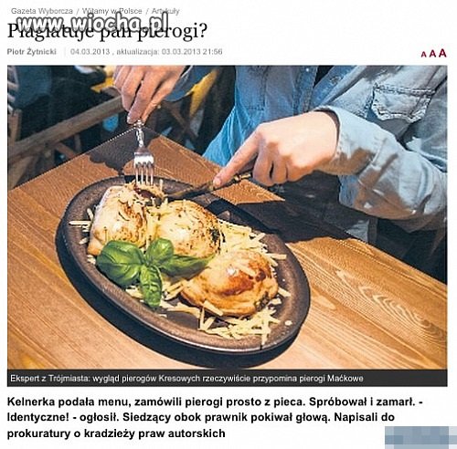 Plagiatuje pan pierogi ha,ha,ha