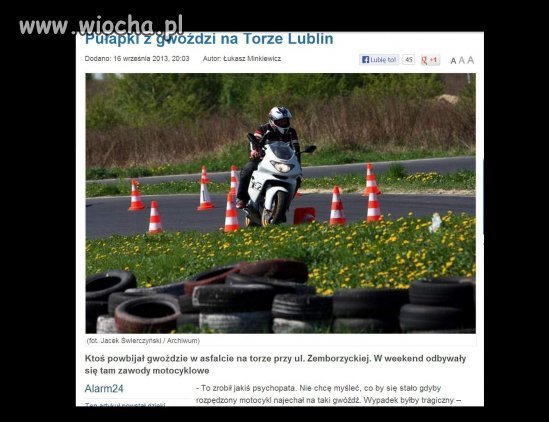 Oj nie lubi ktoś motocyklistów...