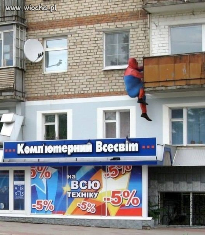 Rosyjski Spiderman.