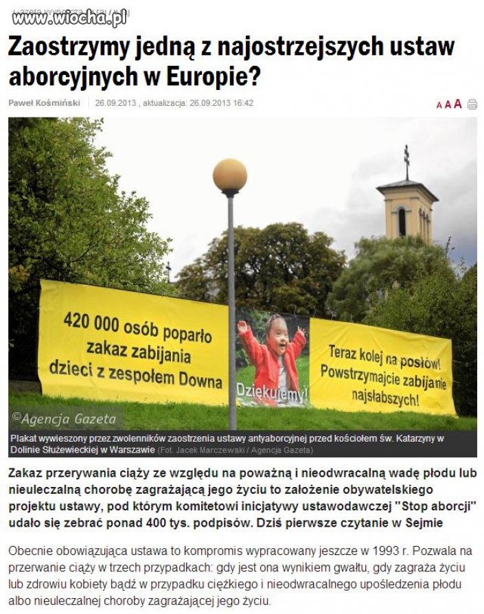 W sumie zakażmy jeszcze badań prenatalnych. 