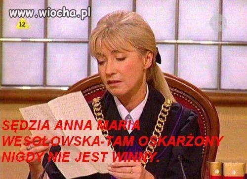 SĘDZIA ANNA MARIA WESOŁOWSKA 