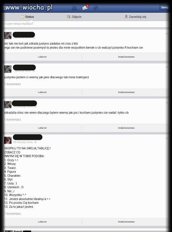 Po co zaśmiecać innym tablicę?!
