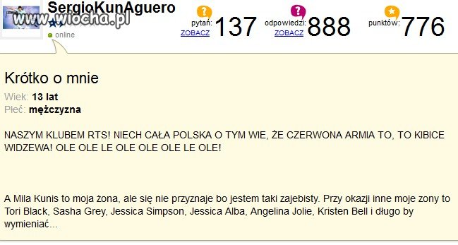 Trzynastolatek na samosi...