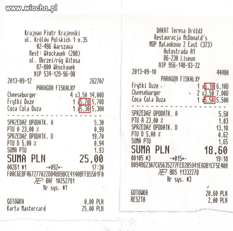 Nie miały być w Macu wszędzie takie same ceny?