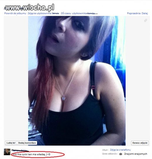 Kto ma cycki, ten ma władzę,  omg ...