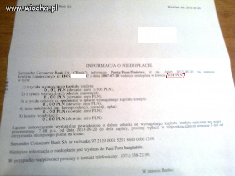 Wziąłem 210tyś a chodzi aż o jeden grosz