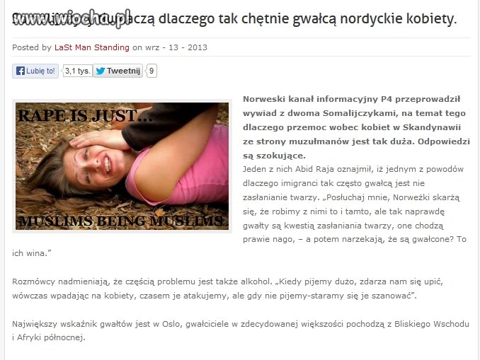 Islam idzie i pokój niesie