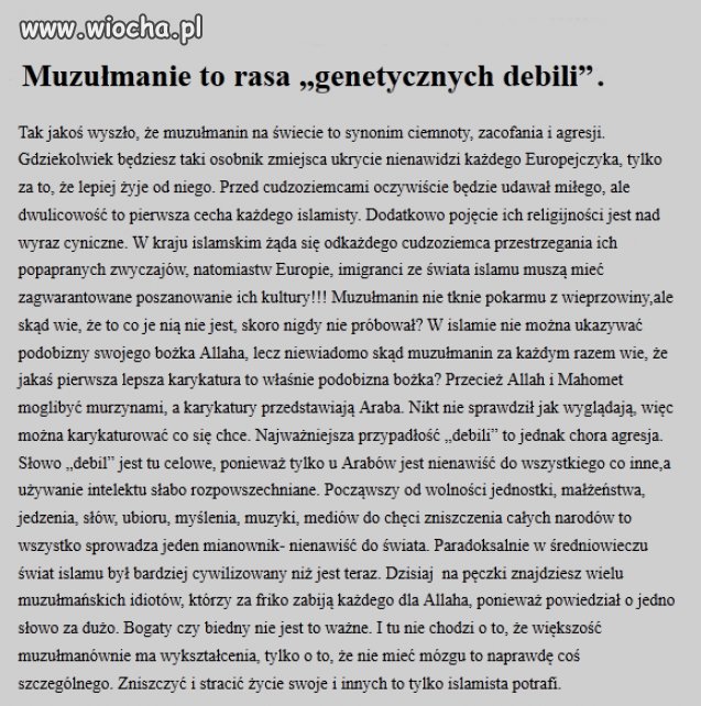 Kilka słów na temat muzułmanów