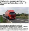 155km/h ciężarówką z ogranicznikiem