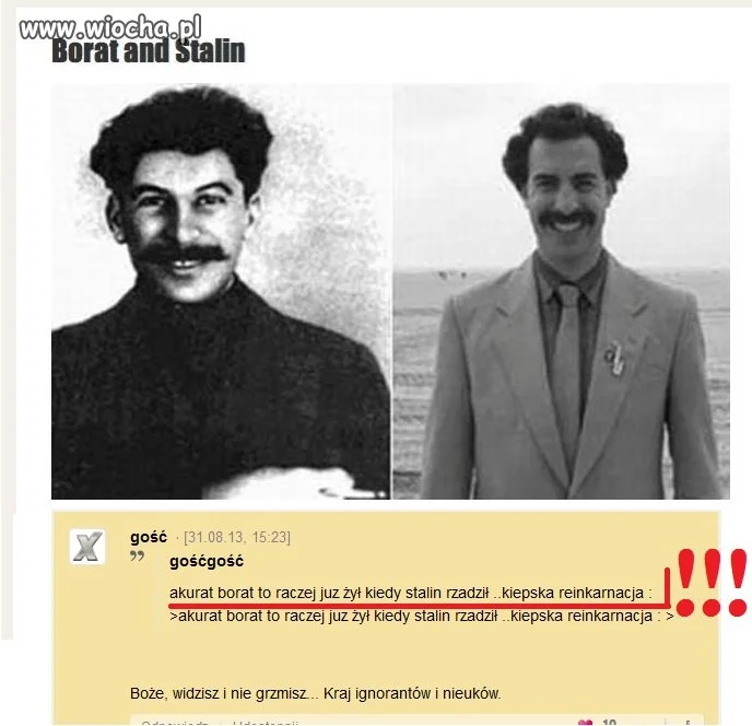 Moje pokolenie wie kiedy żył Stalin.
