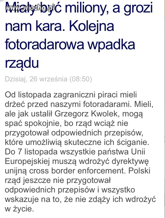 Rząd któremu brakuje czasu