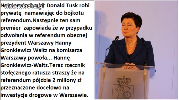 Warszawskiej farsy ciąg dalszy.