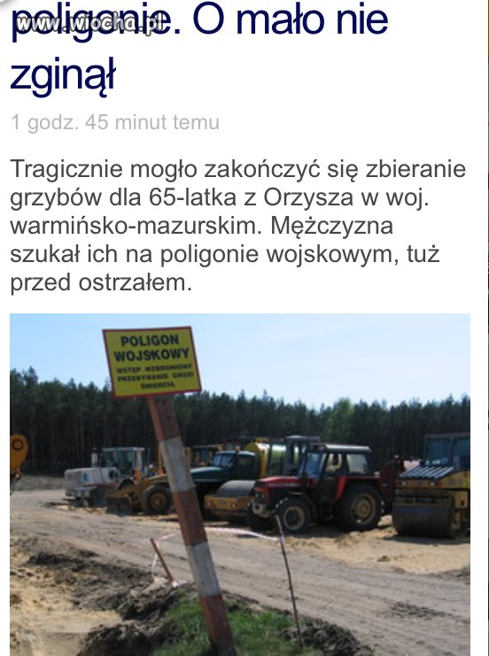 Grzyby z poligonu