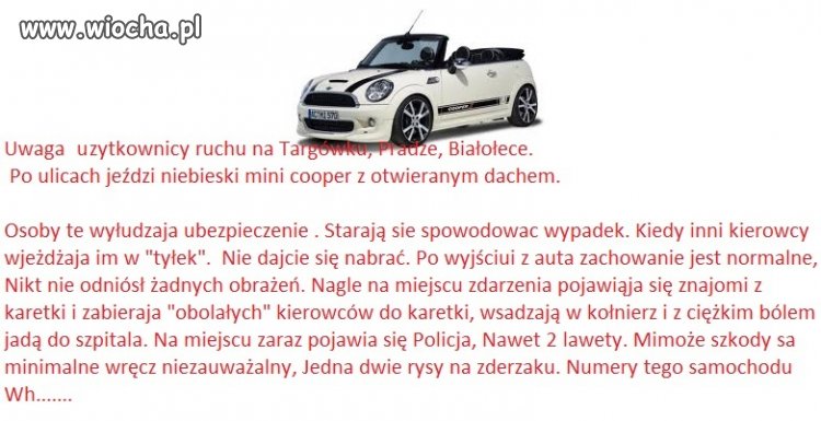 Uważajcie na oszustów