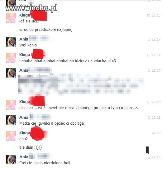 Tak to jest jak dzieciaka się do facebooka dopuści