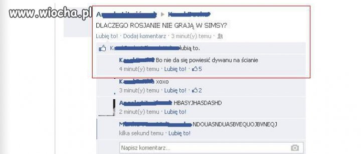 Dlaczego Rosjanie nie grają w simsy...