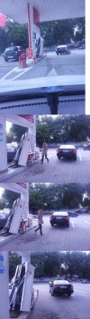 Blondynka na stacji benzynowej...