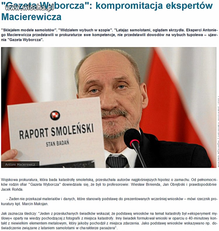 "Eksperci" Macierewicza...