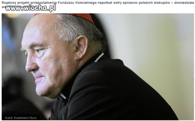Mamona - prawdziwy bóg Polskich biskupów.