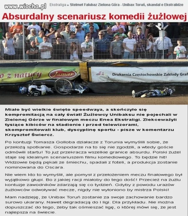 Oddać mistrzostwo walkowerem