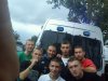 Szpan na browar i fajkę przed radiowozem