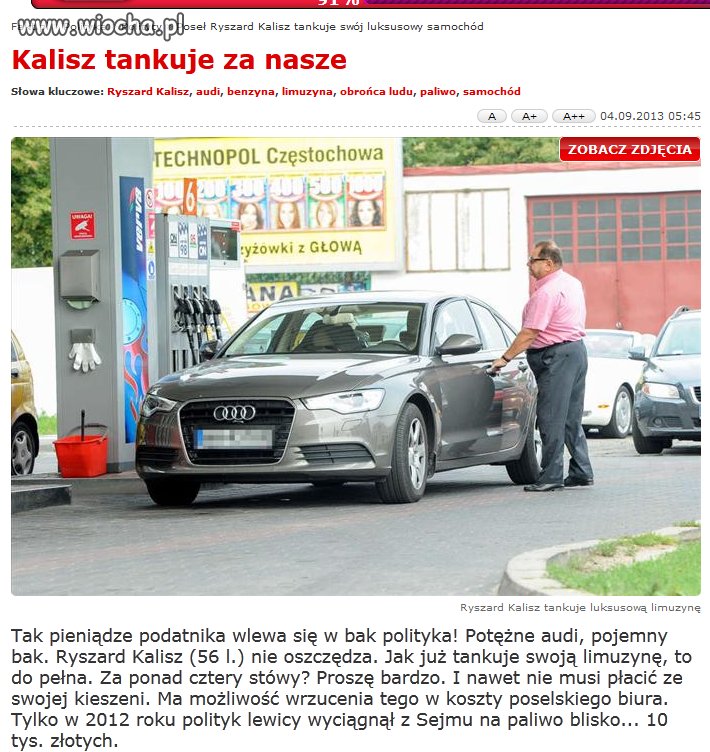 Rychu ma gdzieś podwyżki paliwa