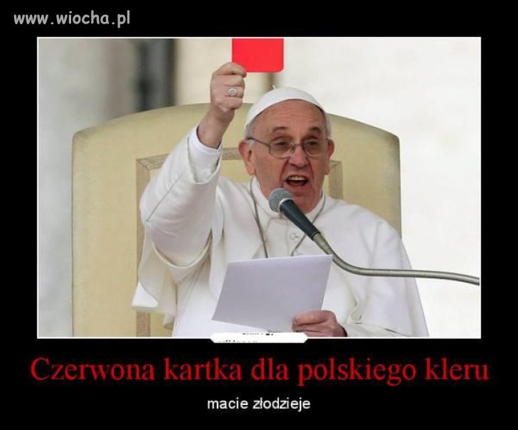 Czerwona kartka dla polskiego kleru.