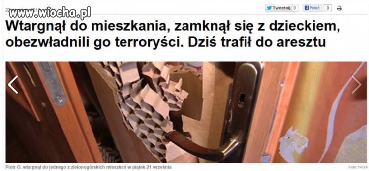 Dziś bezpieczeństwa dzieci strzegą terroryści 