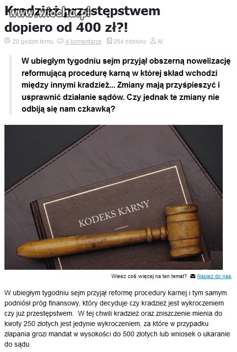 Kolejna idiotyczna uchwała polityków!
