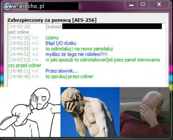 Skype nie działał... Poprosiłem o pomoc kolegi...