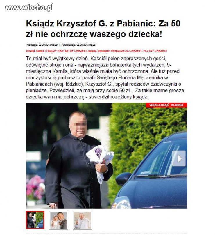 Pazerność księży nie zna granic.