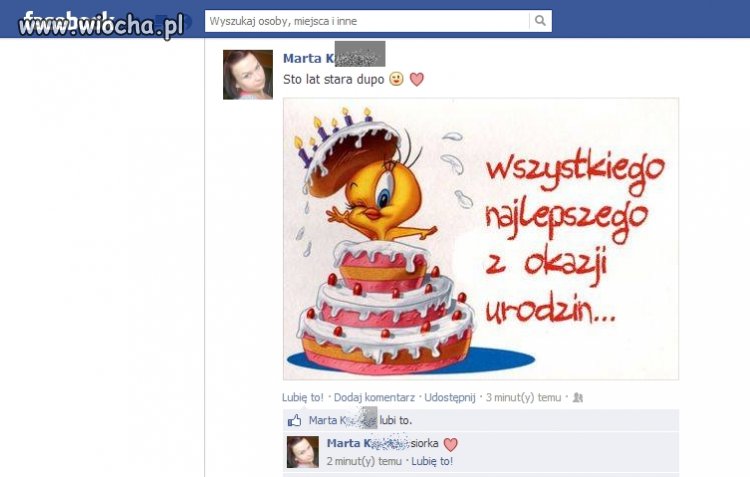 Sama sobie na urodziny daje fotkę
