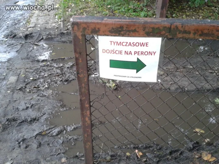 Dojście na perony PKP w Łęczycy