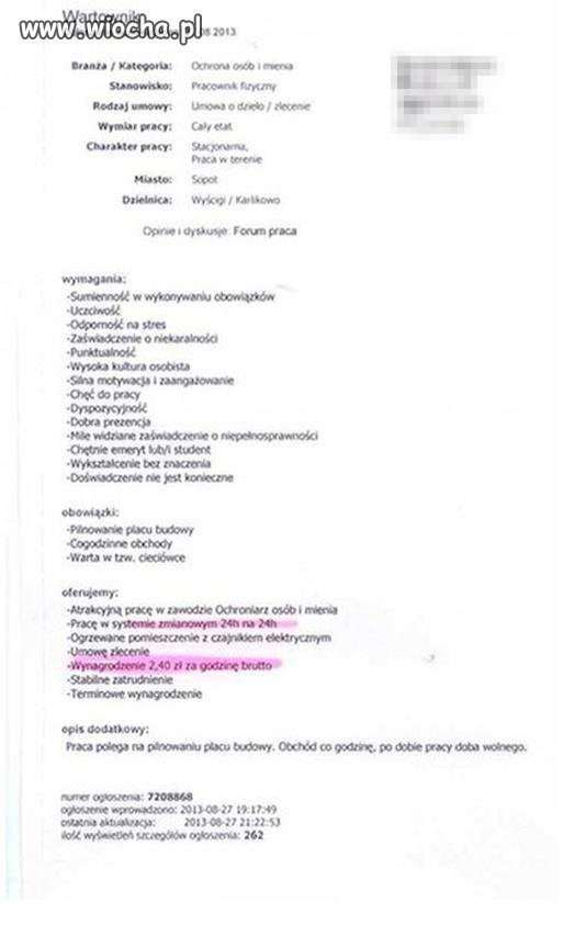 Najlepsza praca w Polsce
