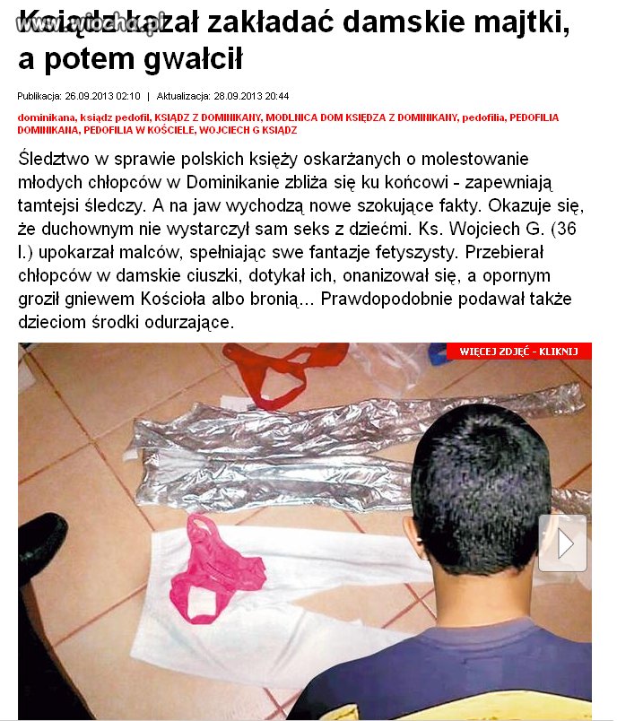 Księdzu nie wystarczył sam seks z dziećmi