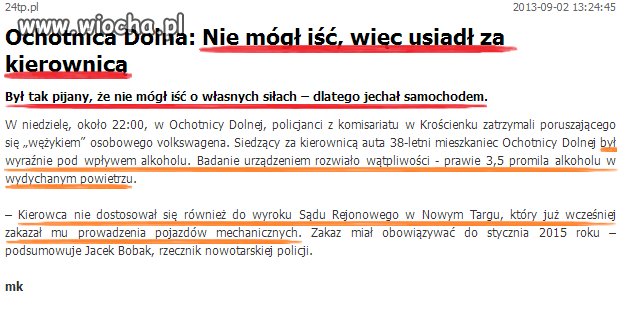 Pijany kierowca