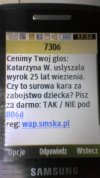 Taki sms dziś dostałem... 