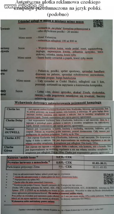 Przetłumaczone podobno na polski