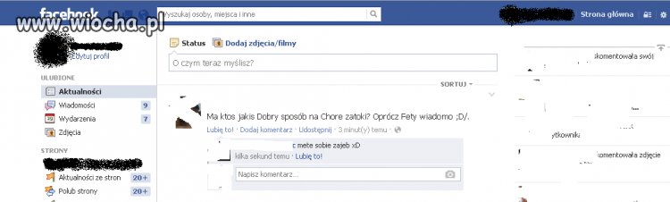 Kolejny idiota który sie popisuje na Facebooku